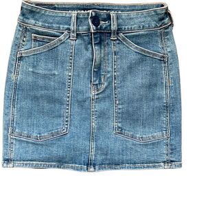 American‎ Eagle Denim Stretch Mini Skirt Size 0